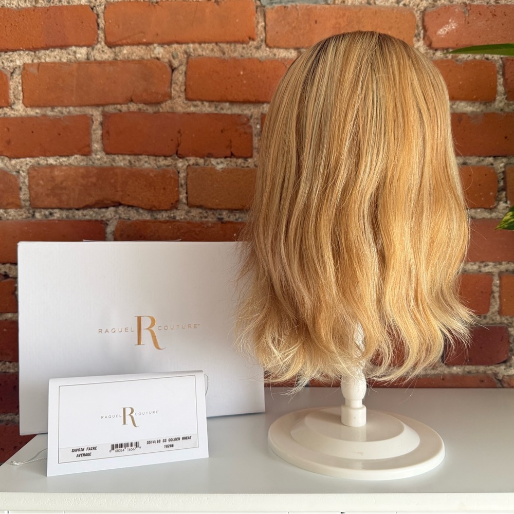 SAVOIR FAIRE Remy Human Hair Wig RAQUEL WELCH HandTied+Lace SS14/88 Golden Wheat - Picture 2 of 10